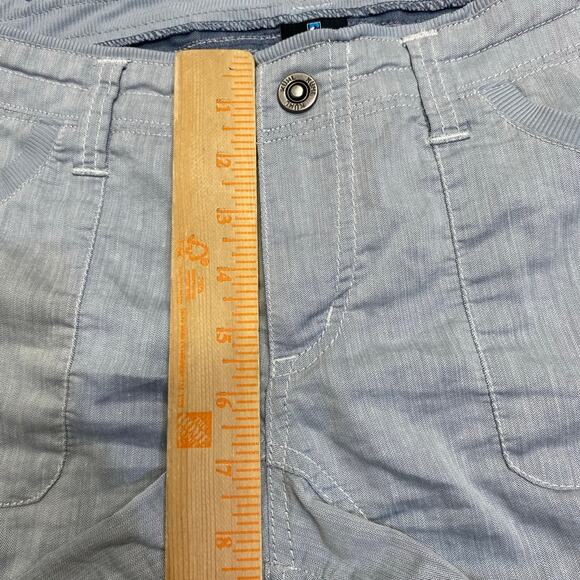 Gorpcore Rugged Utility adventure mountain Workwear Chambray KUHL Shorts Sz 8 - Picture 3 of 12